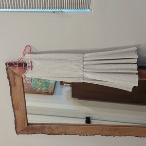 Gap Heather Grey/Cream Sweatshirt Dress S